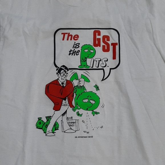 Vintage Screen Stars Best GST is the Pits T-Shirt Single Stitch Canada XL 1988 - Picture 2 of 6